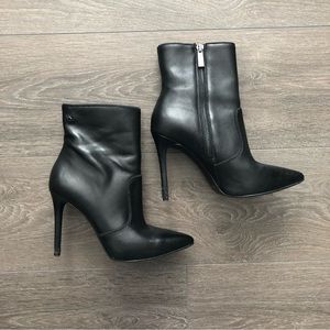 Michael Kors leather high heel boots size 7